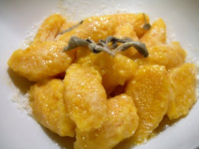 gnocchi di zucca e spinaci